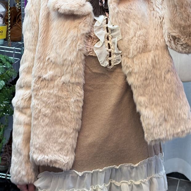 에코퍼 솜사탕 핑크자켓