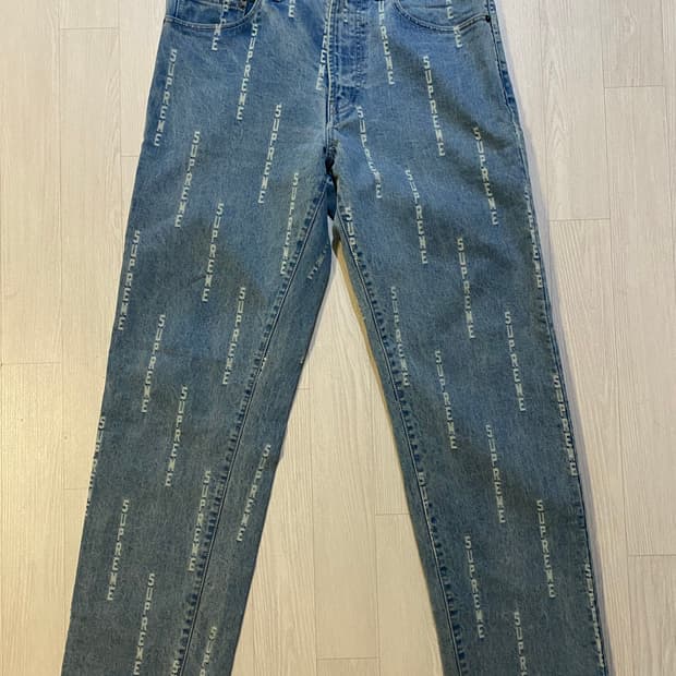 슈프림 자가드 데님