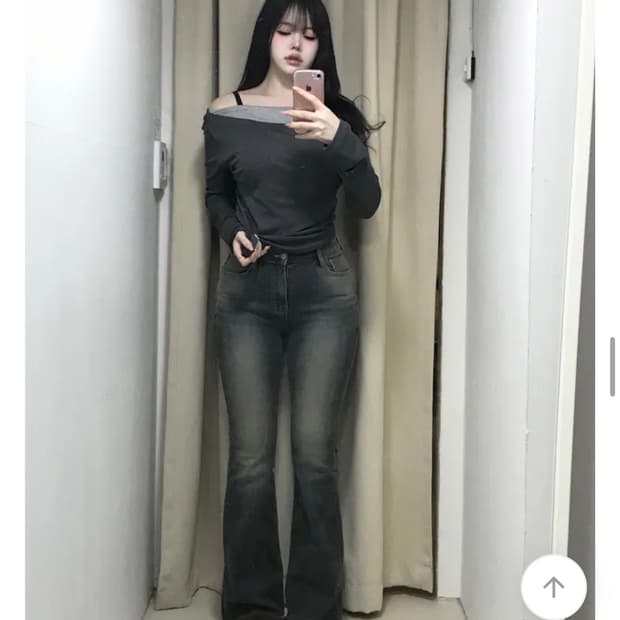 새상품)뮤트유 불금팬츠 블러워싱 몸매보정 부츠컷팬츠 미스치프 보헤미안서울