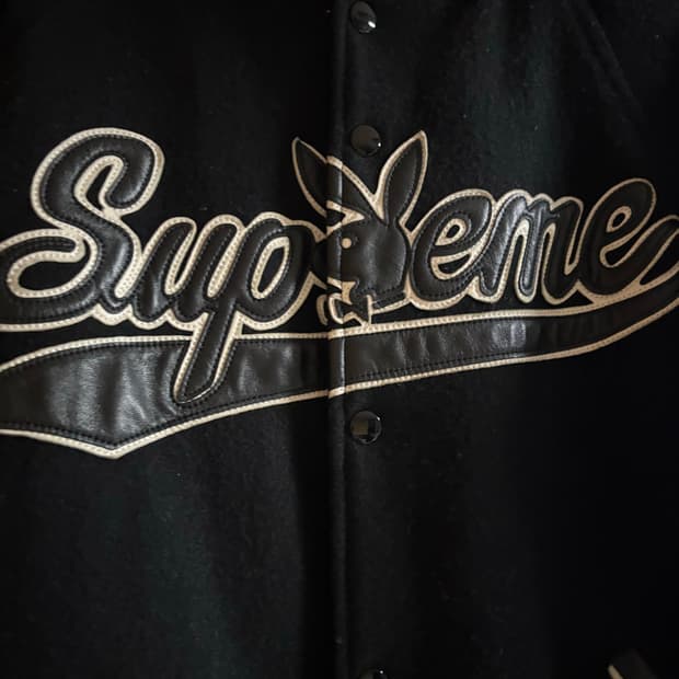 슈프림 플레이보이 바시티 자켓 M