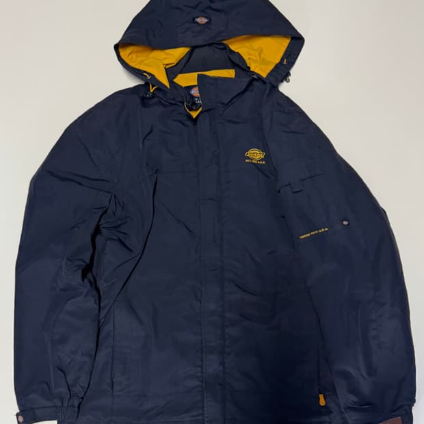 디키즈 Dickies 올드스쿨 텍사스 나일론 바람막이 자켓 L 네이비