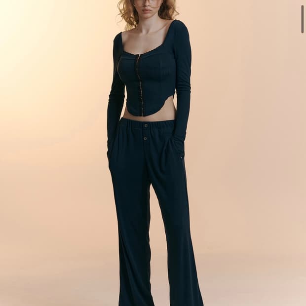 플리즈노팔로우 Joan Lounge Pants (Navy)