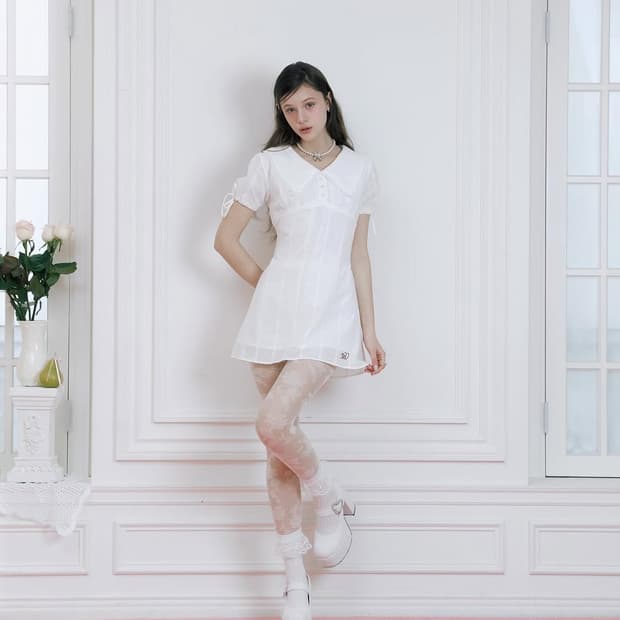 Minnne 민네 에이프릴 리본 드레스 