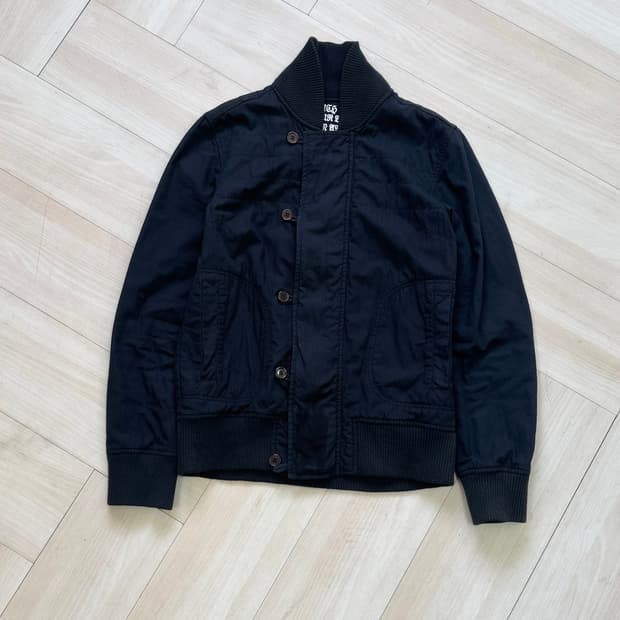 [algonquins] black cotton blouson