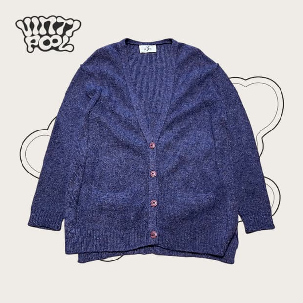 모헤어 울 패치 가디건 FREE사이즈