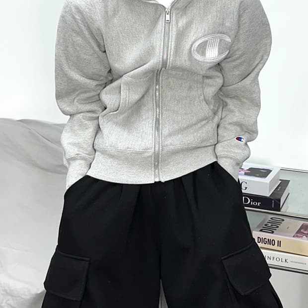 챔피온 00s 리버스위브 후드집업 XS