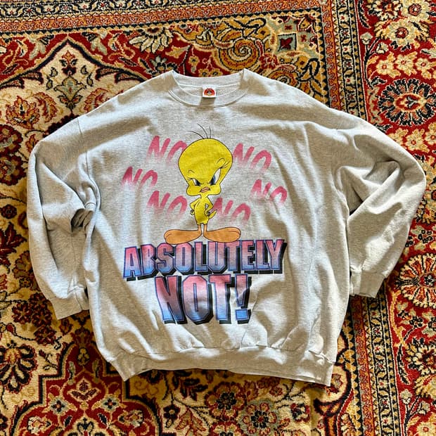 97s Looney Tunes "ABSOLUTELY NOT" Tweety