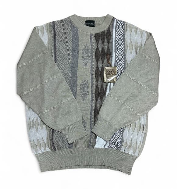 BAFFONE 자카드 니트