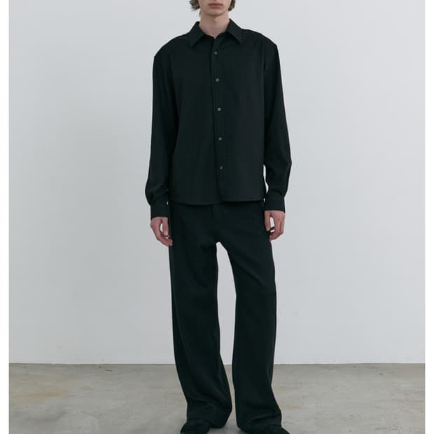 아이엘  aieul Harry Shirts_Black Stripe 50