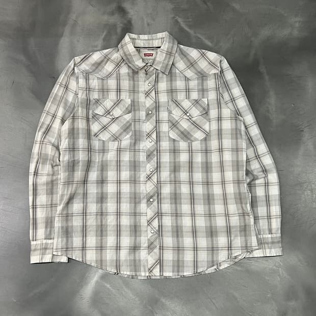  리바이스 체크 웨스턴 셔츠 y14998
