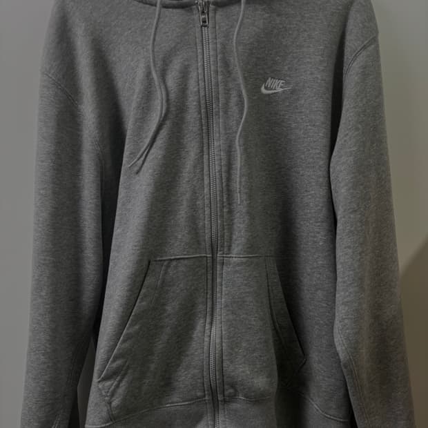나이키 후드집업 그레이 XL L 급처