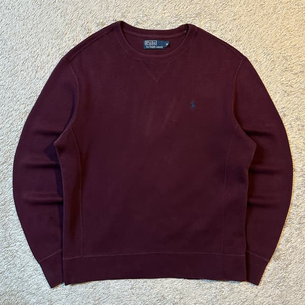폴로 랄프로렌 블루포니 맨투맨 버건디