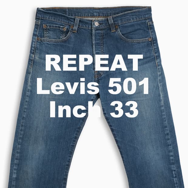 빈티지 리바이스 501 진청 33 인치 LV50134615