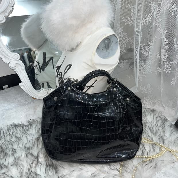 빈티지 블랙 파에톤 백