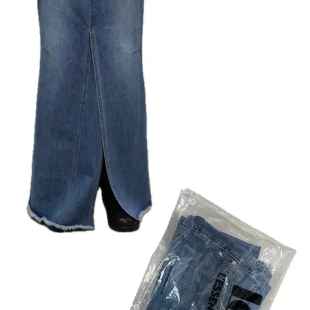 Le 르 맥시 데님스커트