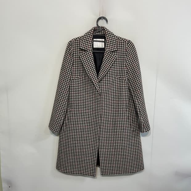 레니본 여성 체크 롱 코트 55