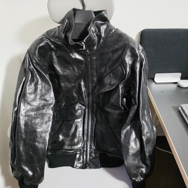 오라리 램 레더 블루종 25aw 3