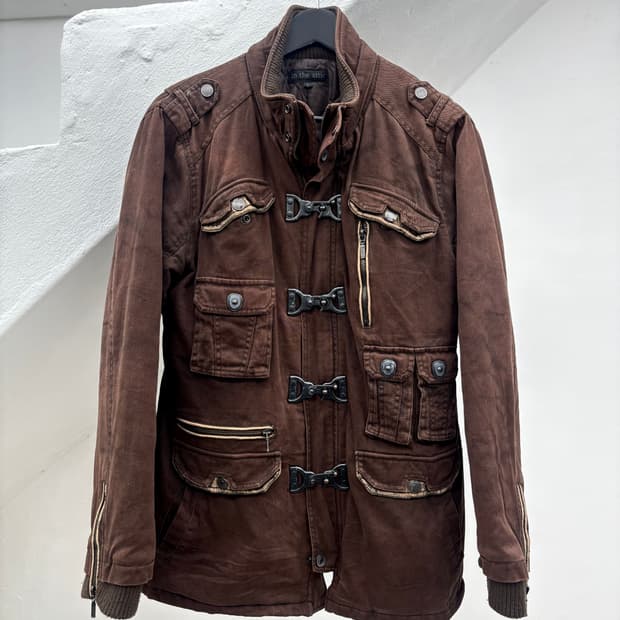 In the attic red brown gimmick jacket  