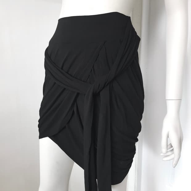 Japan Made Draped Bold Skirt