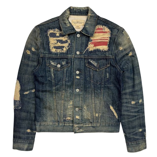 데님앤서플라이 성조기 데님 자켓 S