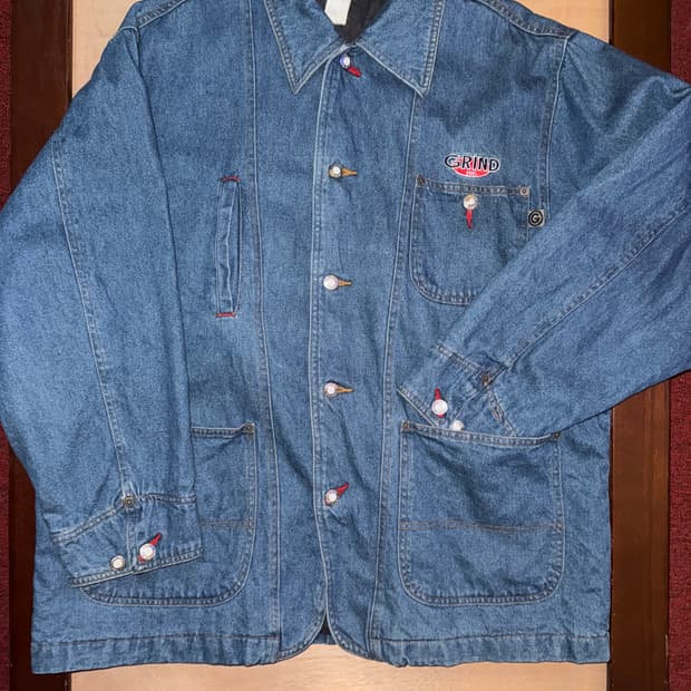 90s Grind Skateboard denim coverall