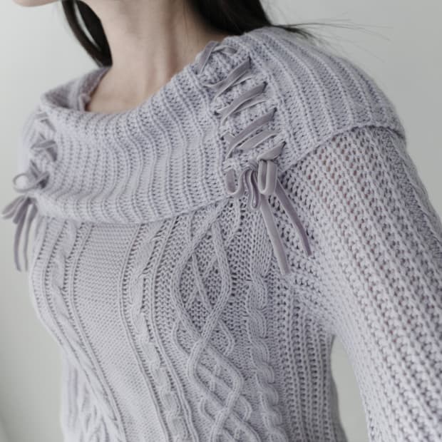 axes famme) corset long knit