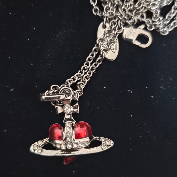 비비안웨스트우드 아르망떼 레드 목걸이