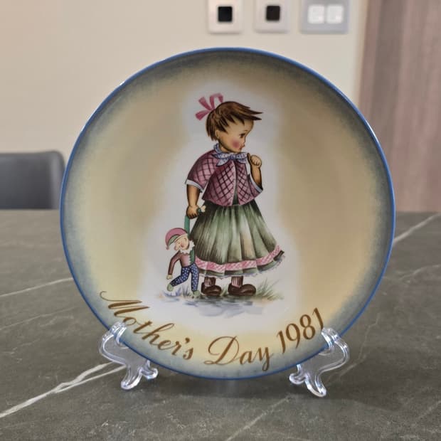 서독 Berta Hummel 1981년 Mother's Day 한정판접시