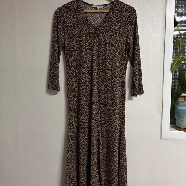 로라애슐리 플라워 롱 로브 원피스