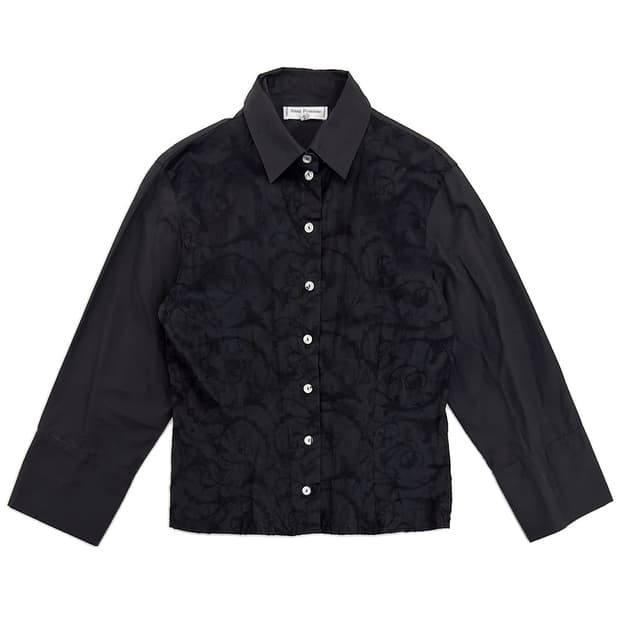 Anne Fontaine Embroidered Blouse/ 2