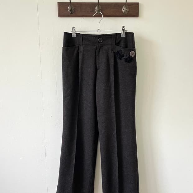 SONIA RYKIEL 플라워 슬랙스