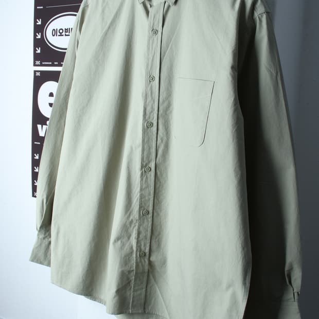 (L-2XL) 수아레 셔츠 남방 새상품 무지 그린 아메카지-H32629