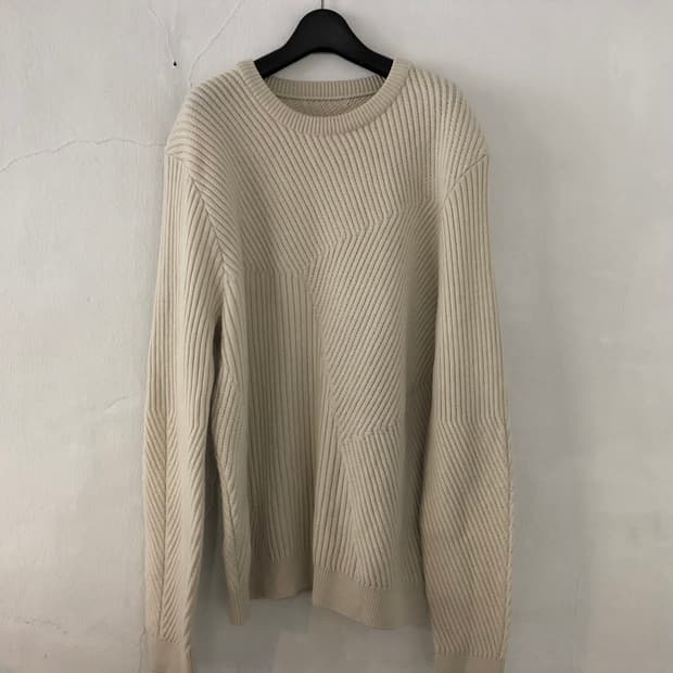 Asymmtrical Stripe Knit