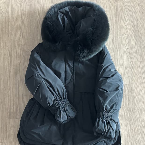 새상품급 에고이스트 빅사가퍼  날개 스트링 야상형 구스다운패딩 55(66