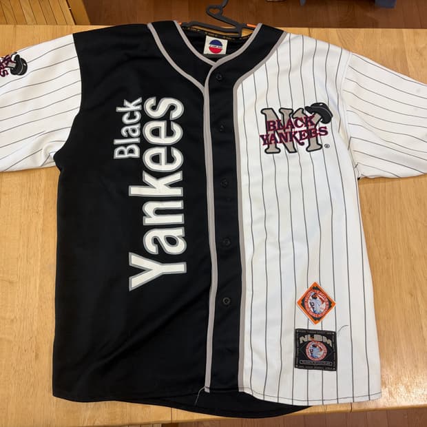 NLBM 뉴욕 블랙 양키스 야구 져지 유니폼 2xl