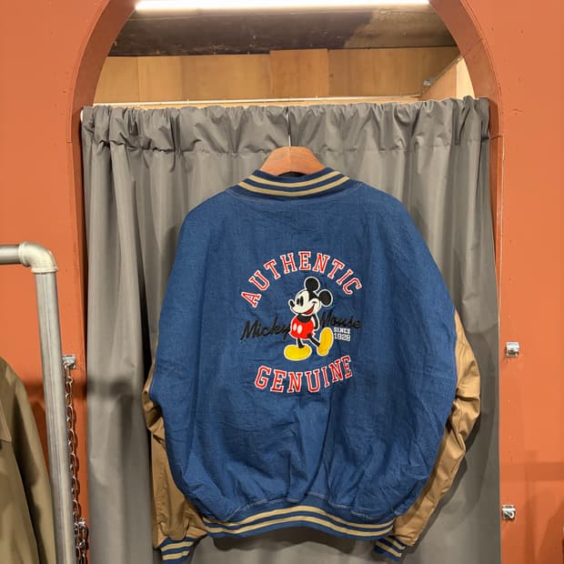 빈티지 미키마우스 봄버자켓