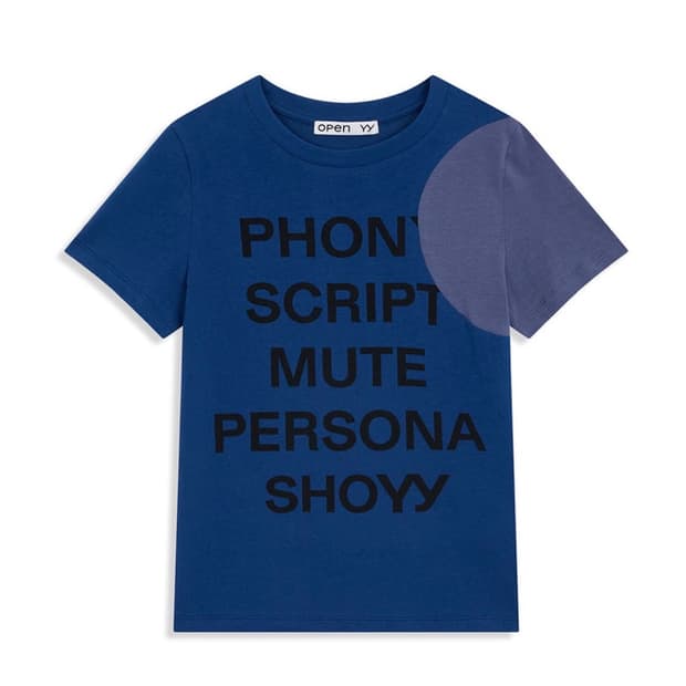 Openyy DOT TYPO TEE, BLUE (M)