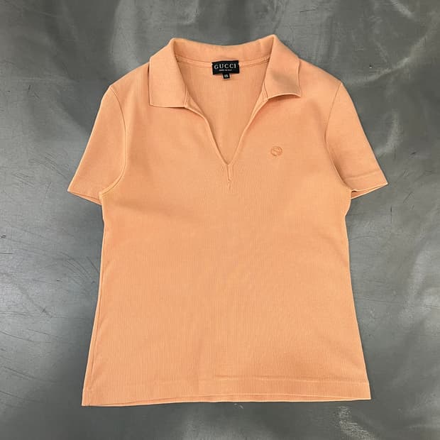  구찌 하프 슬리브 피케 티셔츠 +명품감정서 y16367