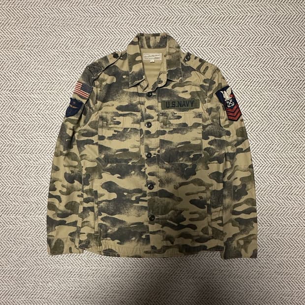 AVIREX camo military shirt jacket