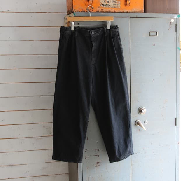 (착용컷) GU 와이드 데님 밴딩 팬츠 (남성용 XL)