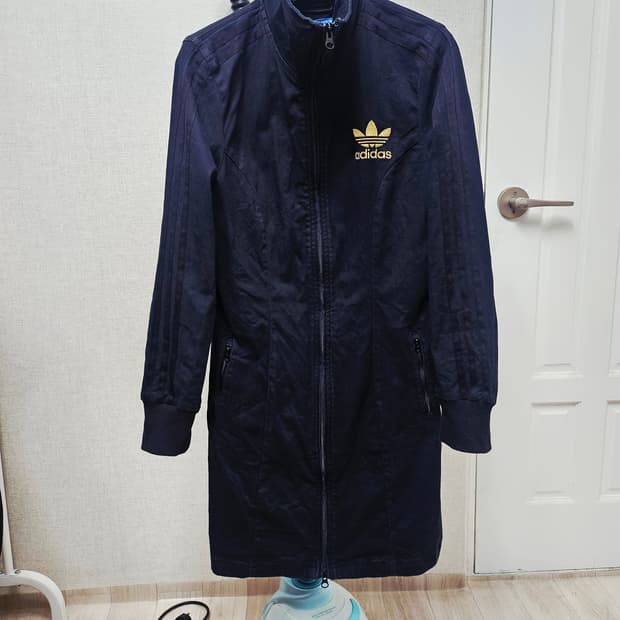 (95)M☆초희귀☆아디다스 유로파드레스 금장자수2중지퍼 [블랙]트랙탑져지