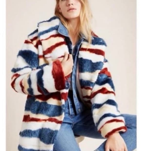 Anthropologie / mink fur coat