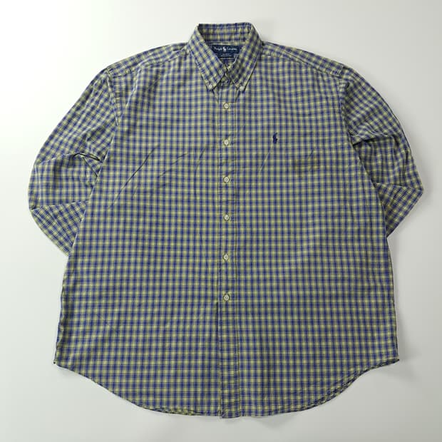 CA416 XL 폴로 블레이크 90s 모던 프레피 마드라스체크 셔츠 남