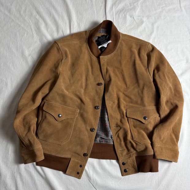 Carphey 스웨이드 레더 자켓 XL