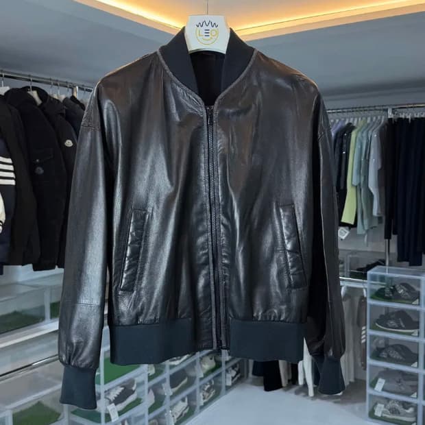 [리테일가1200, 브루넬로 쿠치넬리 레더 봄버 미니멀 하이엔드 자켓 블