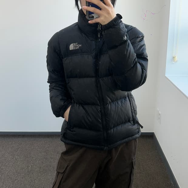 The north face 노스페이스 700 블랙 구스다운 