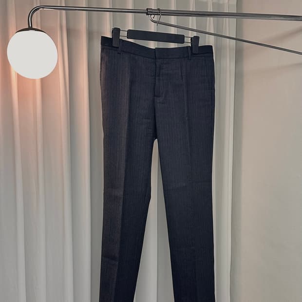 버버리 프로섬 핀스트라이프 울 슬랙스 48size
