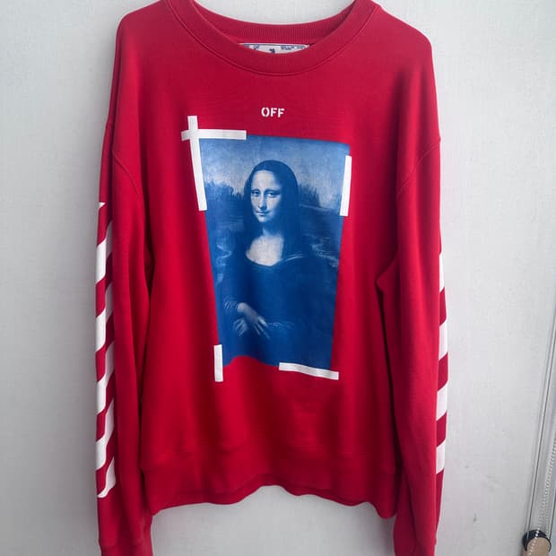 오프화이트 맨투맨 사이즈 xl