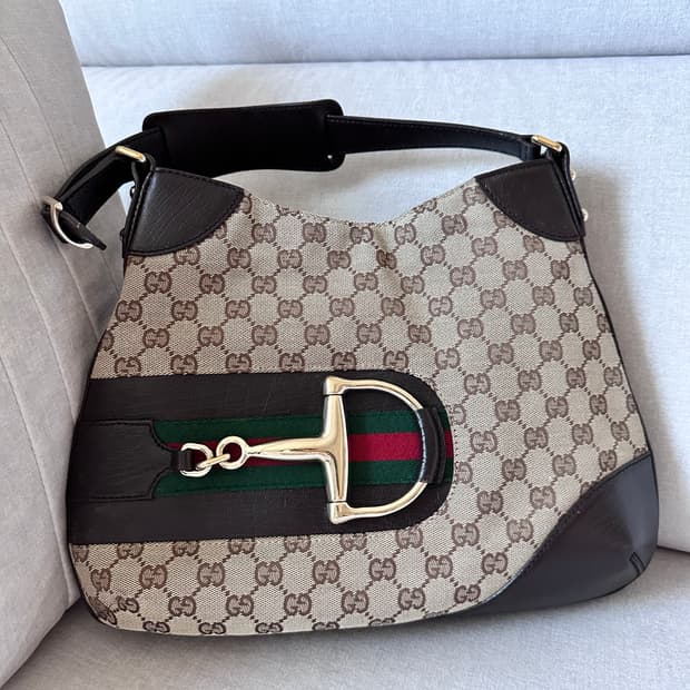 구찌 해슬러 홀스빗 호보탄 숄더백