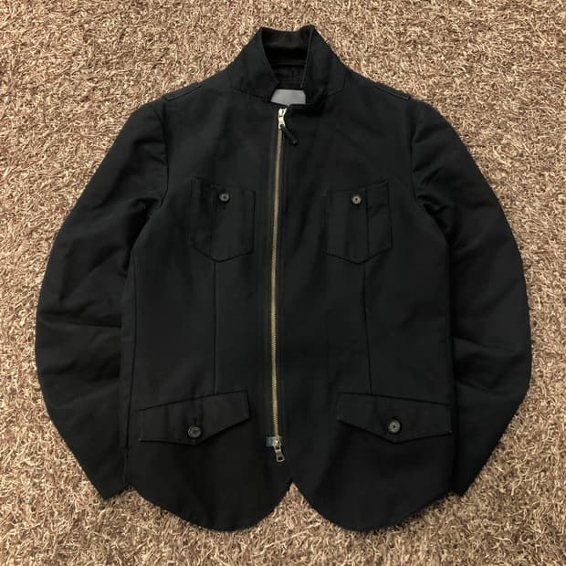 아르마니 익스체인지 멀티 포켓 투웨이 블루종 자켓